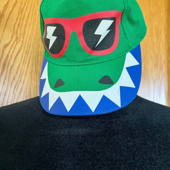 Toddlers hat cap, green alligator, adjustable - Picture 3 of 9